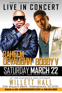 Raheem DeVaughn Bobby V - Portsmouth Virgina - March 22 2014 Side 2